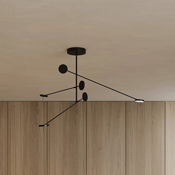  Leds-c4 Leds-c4 Led Pendant Light Invisible Triplex, 3,000 K, Black 