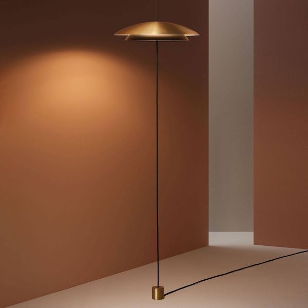  Leds-c4 Leds-c4 Noway Double Led Floor Lamp, Gold/black 