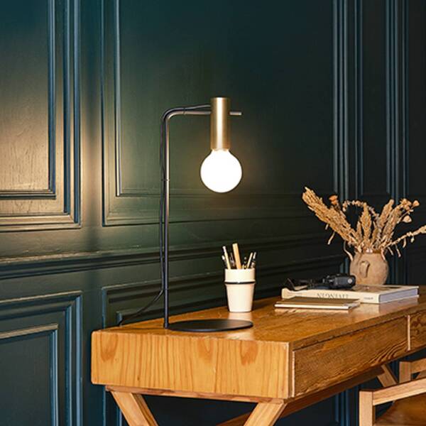  Leds-c4 Leds-c4 Nude Curved Table Lamp E27 Gold/black 