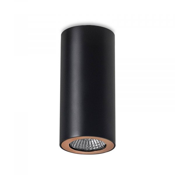  Leds-c4 Leds-c4 Pipe Downlight One-bulb Black And Gold 