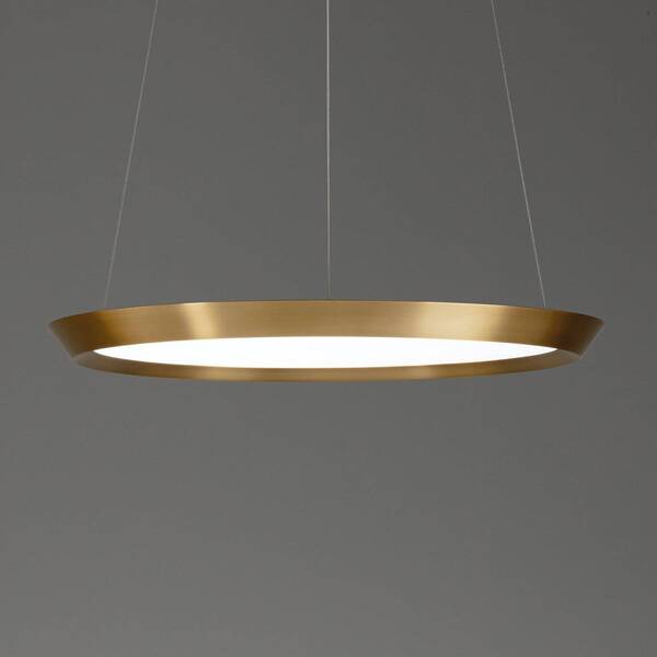  Leds-c4 Leds-c4 Saturn Led Hanging Light Satin Brass ø60cm 