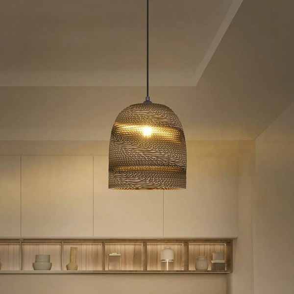 Ledvance Ledvance Ball Bell Pendant Light, ø 26 Cm, Brown, Corrugated Cardboard 