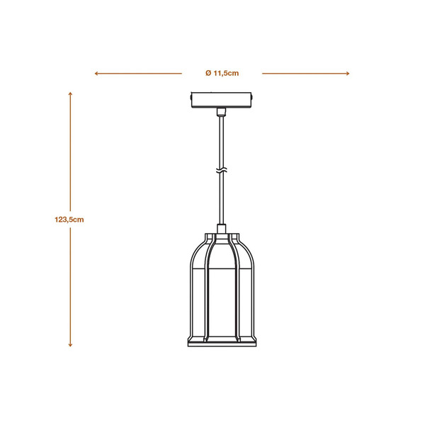  Ledvance Ledvance Concrete Sim Pendant Light, Concrete, Dark Grey 