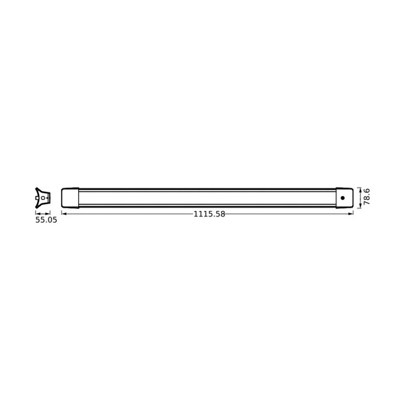  Ledvance Ledvance Led Office Hanging Light 840 Length 112 Cm, White 
