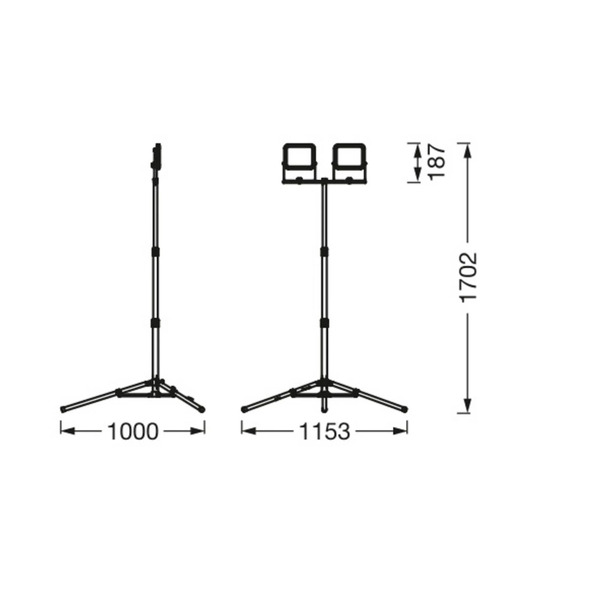  Ledvance Ledvance Led Worklight Value Tripod 2 X 20 W 