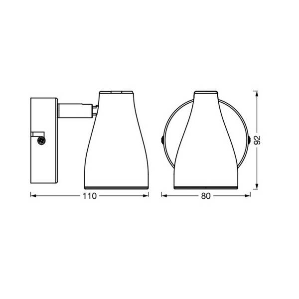 Ledvance Ledvance Pear Led Spotlight Gu10 1-bulb Grey 