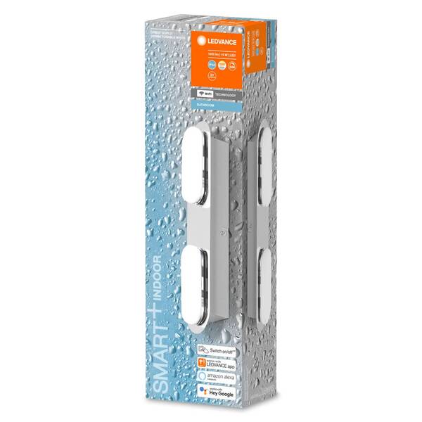  Ledvance Smart+ Ledvance Smart+ Orbis Wall Duplo Silver 2-bulb 
