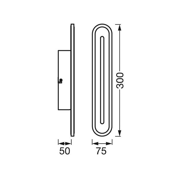 Ledvance Smart+ Ledvance Smart+ Wifi Orbis Bath Wall 30 Cm White 