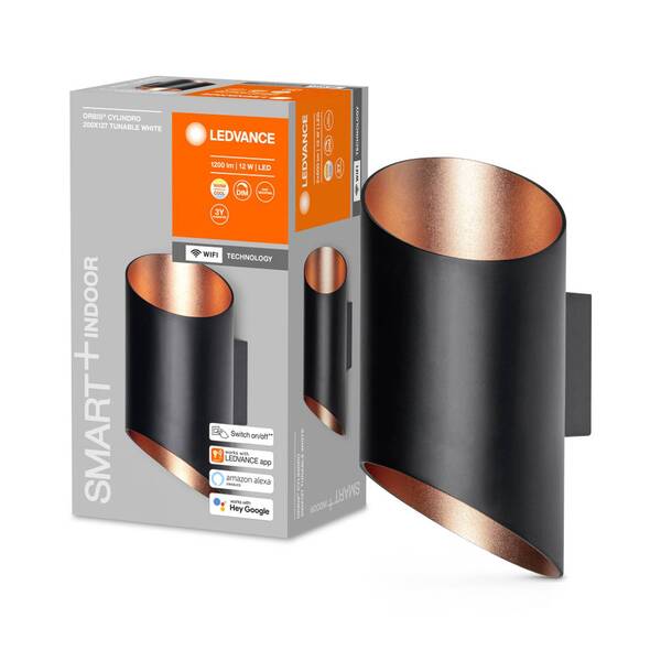  Ledvance Smart+ Ledvance Smart+ Wifi Orbis Wall Cyldro, Black 