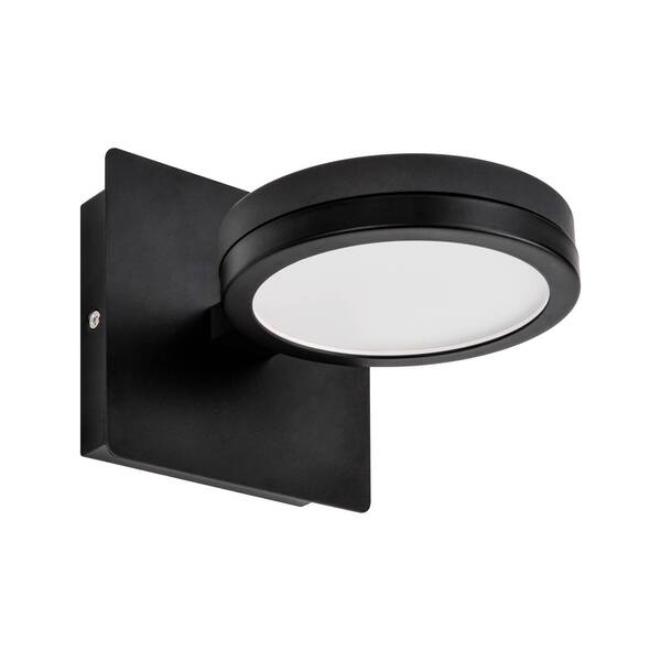  Lightme Lightme Aqua Down Led Wall Light 1-bulb Black 