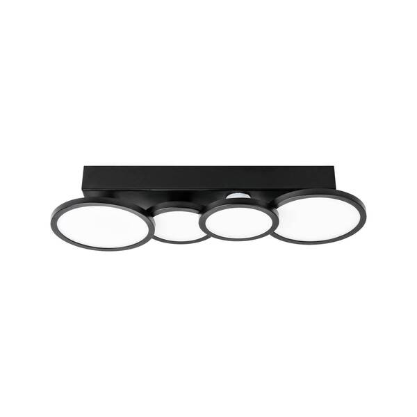  Lightme Lightme Aqua Led Ceiling Light Gu10 4-bulb Black 