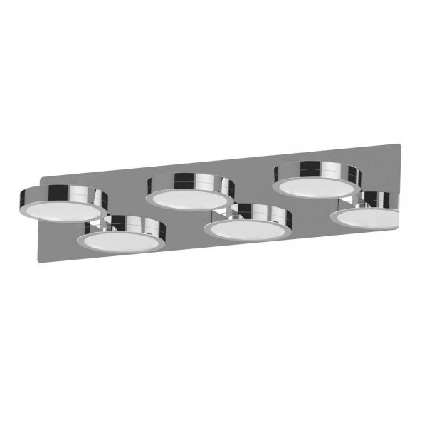  Lightme Lightme Aqua Led Mirror Light Down Chrome 3-bulb 