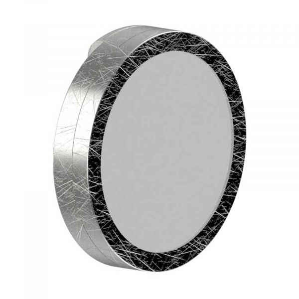  Lightme Lightme Aqua Led Mirror Light Round Silver Leaf 