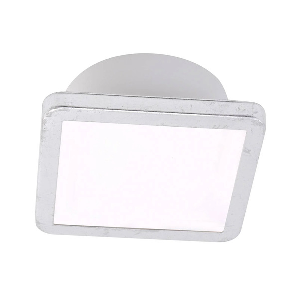  Lightme Lightme Aqua Uno Ceiling Light, 11x11cm, Silver Leaf, Ip44 