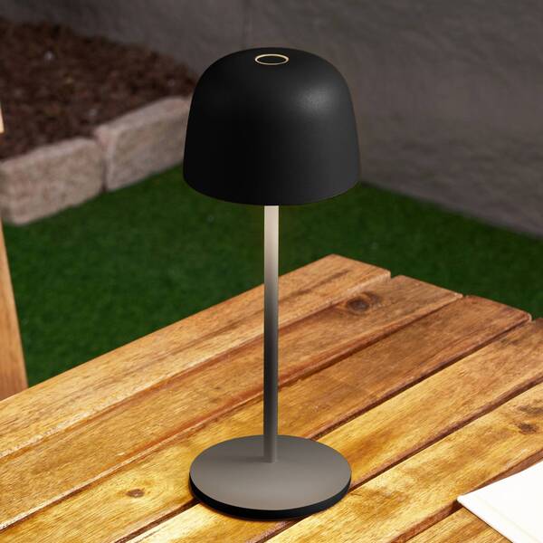  Lindby Lindby Arietty Led Rechargeable Table Lamp, Black, Dimmable, Ip65 