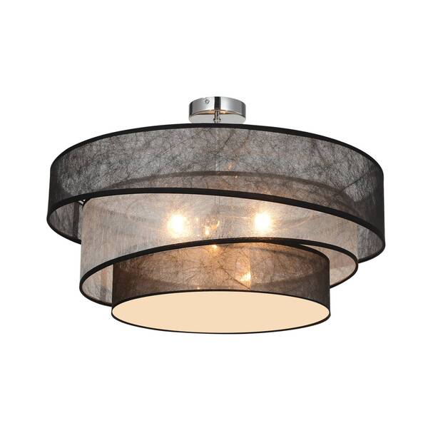  Lindby Lindby Ayvira Ceiling Light, Black, Silver 