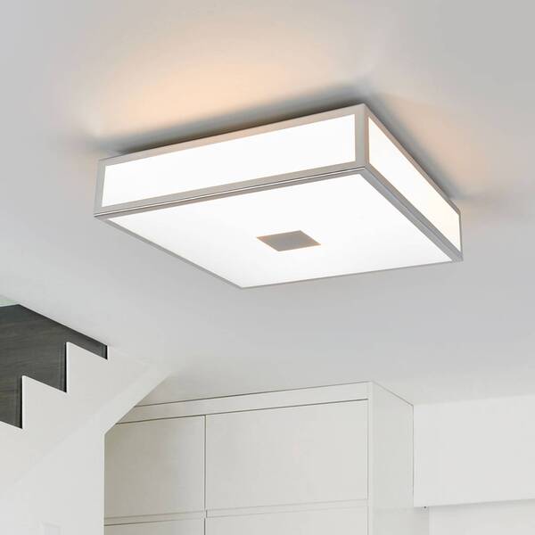  Lindby Lindby Eniola Bathroom Ceiling Lamp, 30 Cm, White/grey, Ip44 