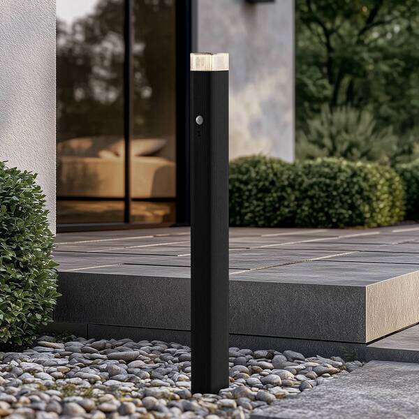  Lindby Lindby Halvar Path Light, 80 Cm, Black, Ip65, Gu10, Sensor 