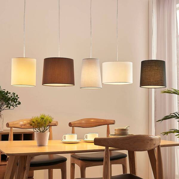  Lindby Lindby Hermina Fabric Hanging Light, Five-bulb 