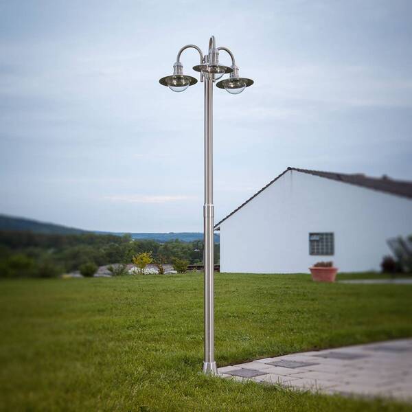  Lindby Lindby Lamp Post Damion, 200 Cm, 3-bulb, E27, Ip44 