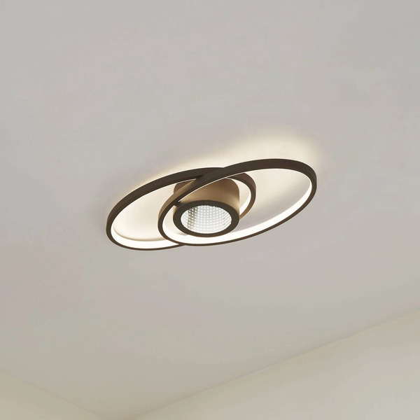  Lindby Lindby Led Ceiling Lamp Thalina, 60cm, Dimmable, Infinity Tunnel 