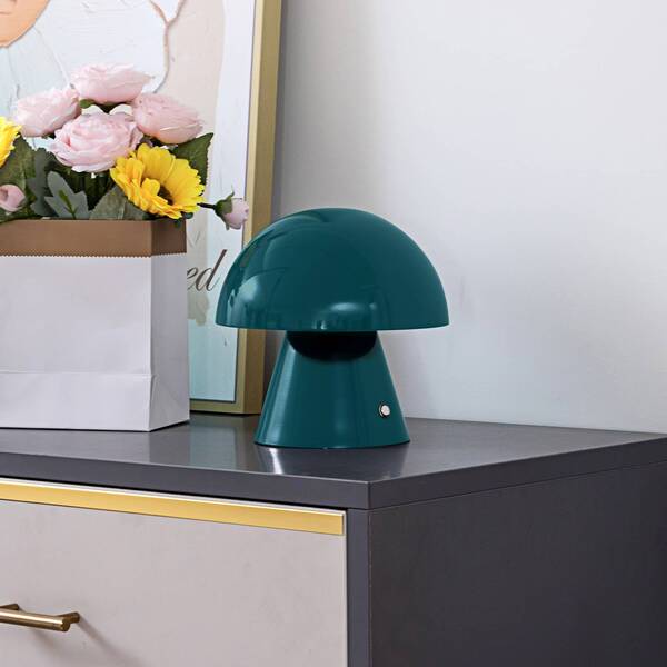  Lindby Lindby Led Rechargeable Table Lamp Nevijo, Petrol, ø18cm, Usb, Dimmable 