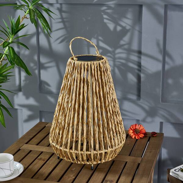  Lindby Lindby Led Solar Light Amaria, Rattan, Light, ø 27 Cm 