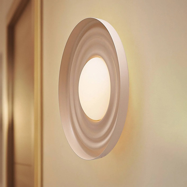  Lindby Lindby Led Wall Light Waves, Beige, ø 43 Cm, Metal 