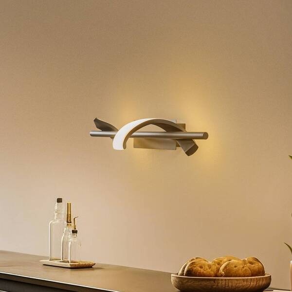 Lindby Lindby Munja Led Wall Light, Black, Metal 
