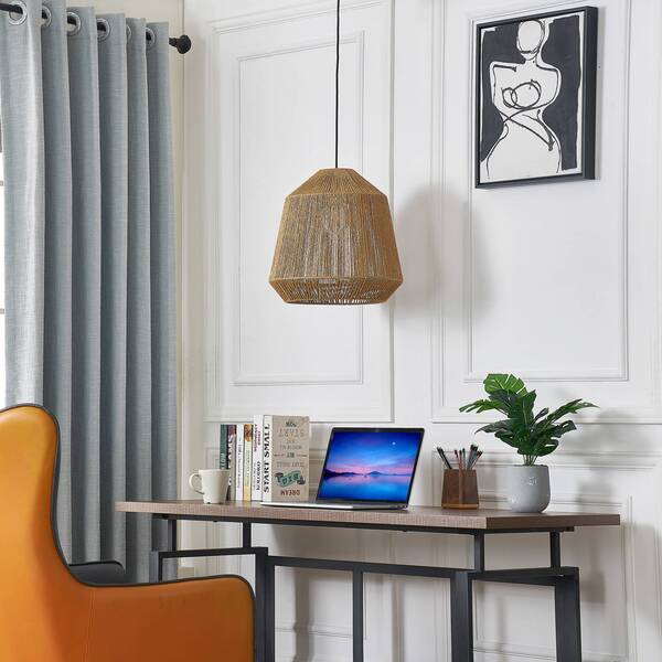  Lindby Lindby Pendant Light Otso, 40 Cm High, Bamboo, E27 