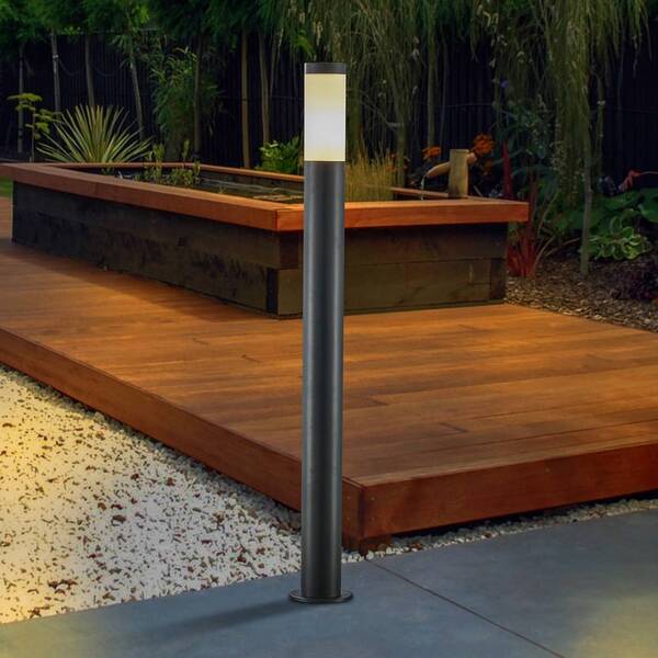  Lindby Lindby Statius Path Light, Anthracite/opal, Iron, 100 Cm 