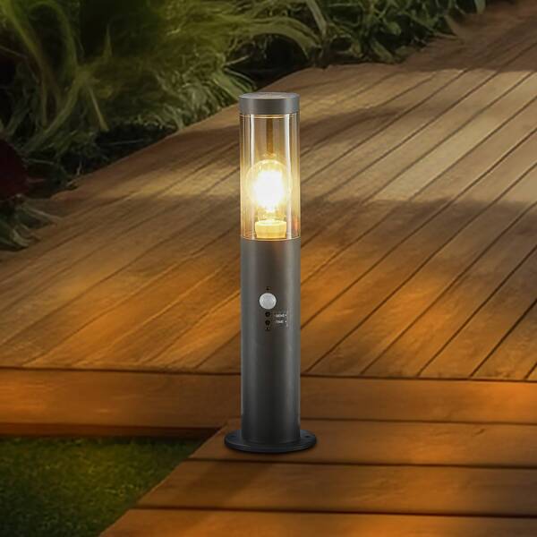  Lindby Lindby Statius Pillar Light, Anthracite, Iron, Sensor, 45 Cm 