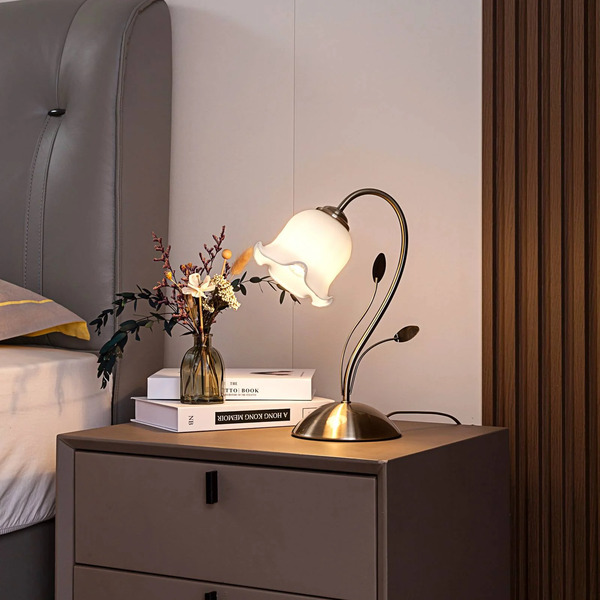  Lindby Lindby Table Lamp Matea With A Floral Design 