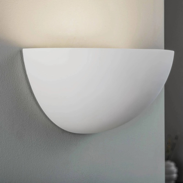  Lindby Lindby Wall Light Pascali, Height 13 Cm, White, Plaster 