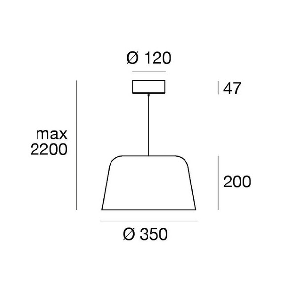  Linea Light Linea Light Delfi_p Led Pendant Light, Black, ø 35 Cm, Metal 
