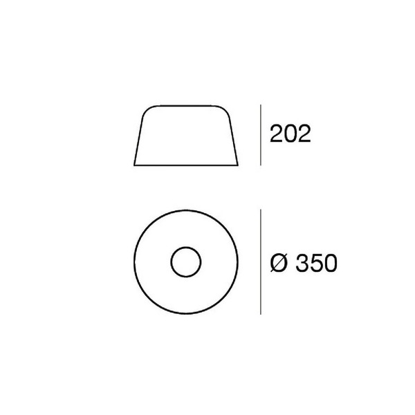  Linea Light Linea Light Delfi_s Led Ceiling Light, Black, ø 35 Cm, Metal 