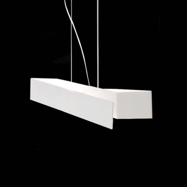  Linea Light Linea Light Extravagant Hanging Light Zig Zag In White 