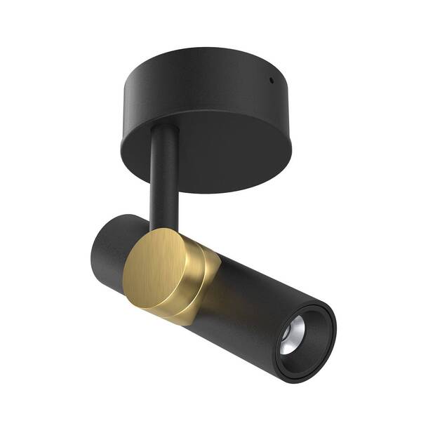  Linea Light Linea Light Led Downlight Goose, Black/gold-coloured, Aluminium, 2,700 K 