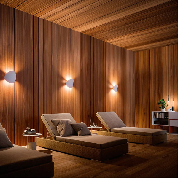  Linea Light Linea Light Led Wall Light Alba, White, Aluminium, Ip20, 3,000 K 