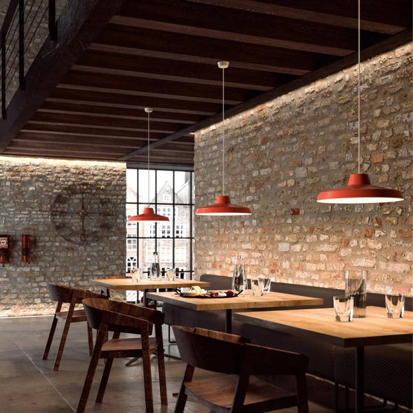  Linea Light Linea Light Miguel Led Pendant Light, Red, Aluminium, 2,700 K 