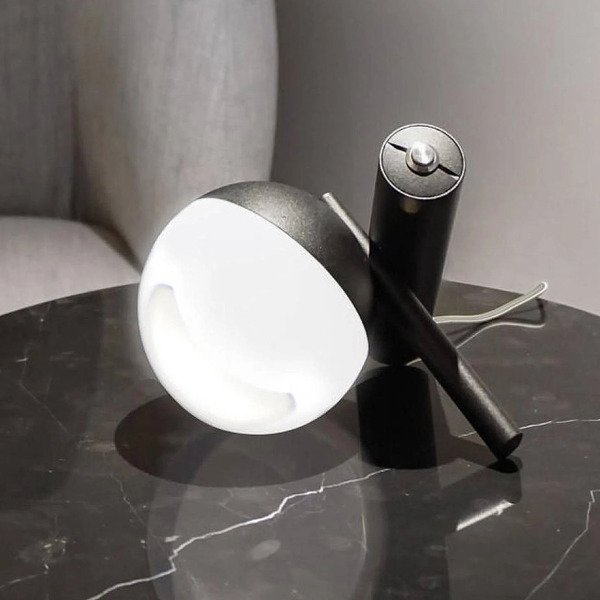  Linea Light Linea Light Rossini Led Table Lamp, Black, Aluminium, Pmma, Dimmable 