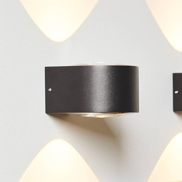  Loom Design Loom Design Frey Led Wall Light Ip65 2x6w Black 