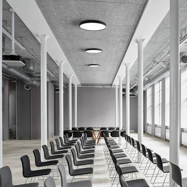  Loom Design Loom Design Led Ceiling Light Lucia, Black, ø 60 Cm, Aluminium 