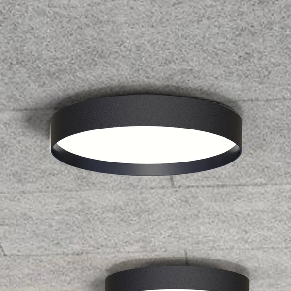  Loom Design Loom Design Led Ceiling Light Lucia, Black, ø 45 Cm Aluminium 