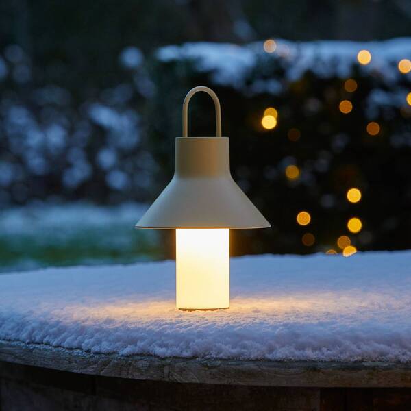  Loom Design Loom Design Led Rechargeable Table Lamp Shadow Small, Beige, Ip65 