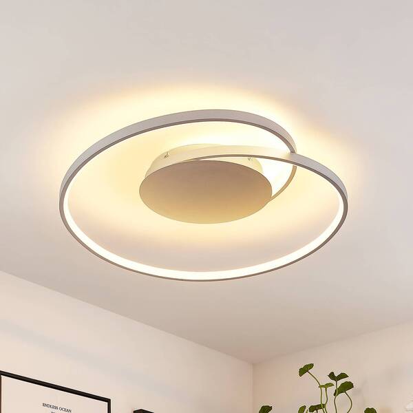  Lucande Lucande Led Ceiling Lamp Enesa, 63 Cm, Cct, Remote Control, Dimmable 