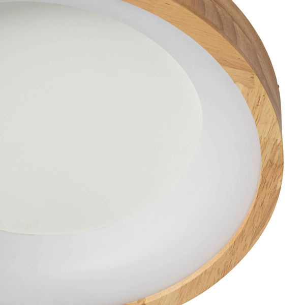  Lucande Lucande Led Ceiling Light Samvel, ø 40 Cm, Wood 