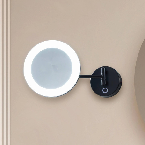  Lucande Lucande Led Cosmetic Mirror Fyria, Black, Steel, Cct 