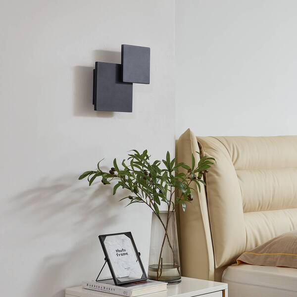  Lucande Lucande Led Wall Light Elrik, Black, 27 Cm High, Metal 