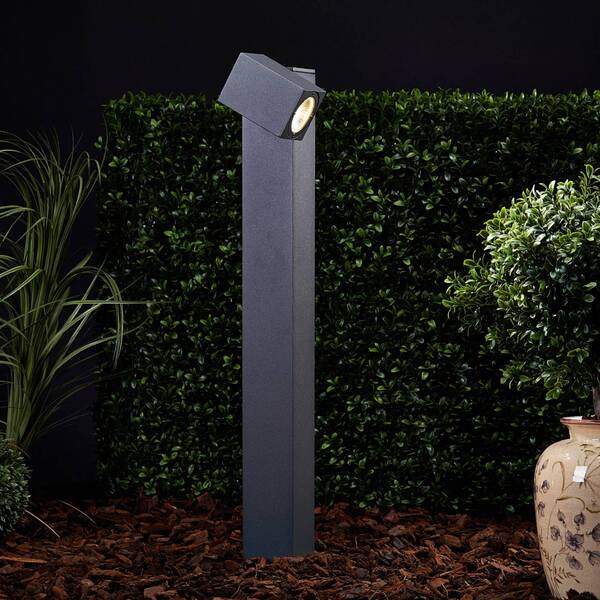  Lucande Lucande Lorik Led Path Light With Flexible Head, Grey 
